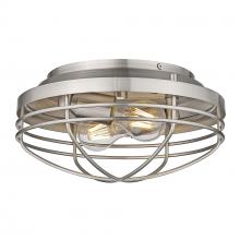  9808-FM PW - Seaport Flush Mount in Silver